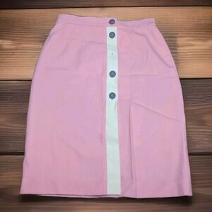 Escada Margaretha Ley Pencil Skirt 6/36 Pink Professional Feminine *Missing BTN*